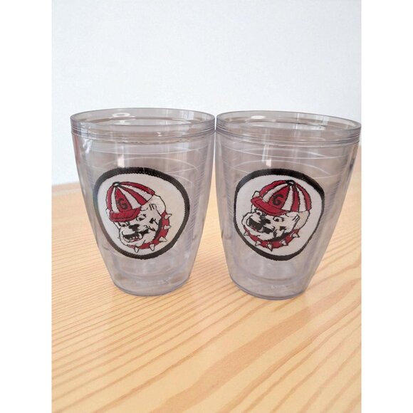 Set of 2 University of Georgia Bulldogs 12 oz Drinkware Cups - Picture 2 of 8